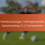 Taktiska övningar, Träningsmetoder, Spelarutveckling i 5-2-3-formationen